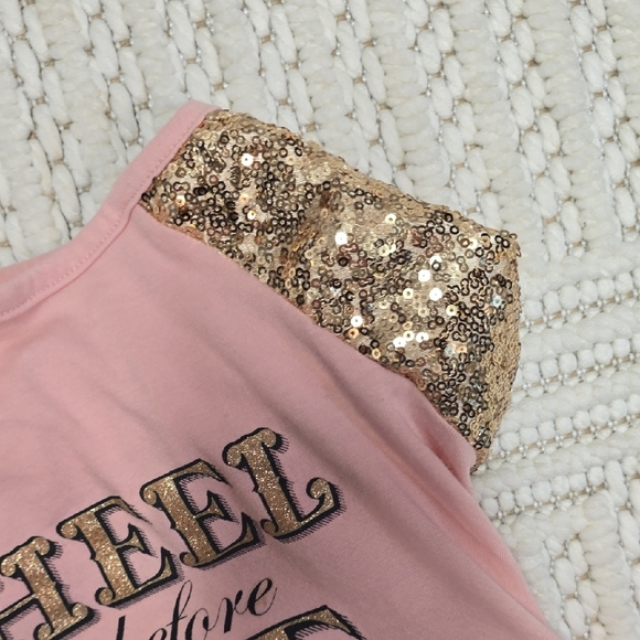 Chic Pink and Gold Dog Tee - Picture 6 of 9